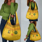 Custom Cameroon Football Grocery Bag Tribal Motifs Yellow Color - African Pride