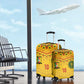 Custom Cameroon Football Luggage Cover Tribal Motifs Yellow Color - African Pride