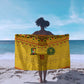 Custom Cameroon Football Sarong Tribal Motifs Yellow Color - African Pride