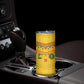 Custom Cameroon Football Skinny Tumbler Tribal Motifs Yellow Color - African Pride