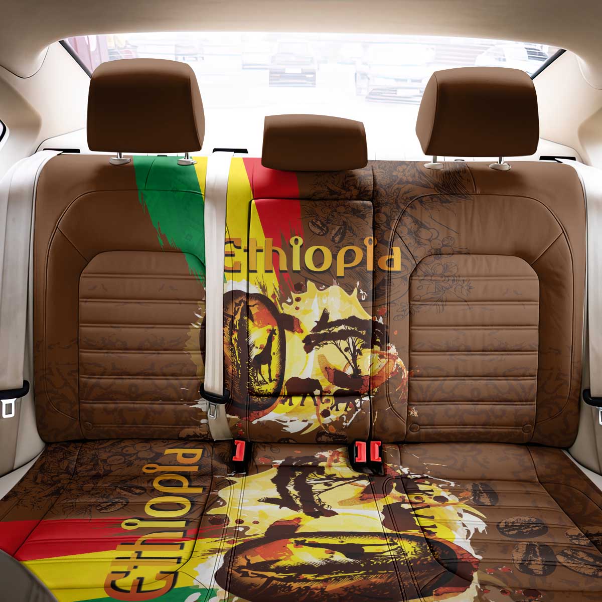 Ethiopia's Pride - Coffee Culture Back Car Seat Cover