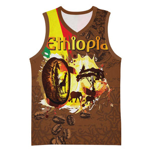 Ethiopia's Pride - Coffee Culture Basketball Jersey - African Pride