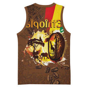 Ethiopia's Pride - Coffee Culture Basketball Jersey - African Pride
