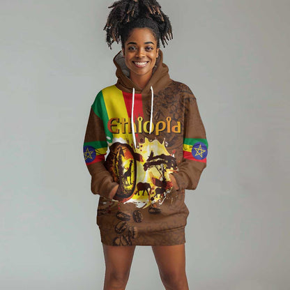 Ethiopia's Pride - Coffee Culture Hoodie Dress