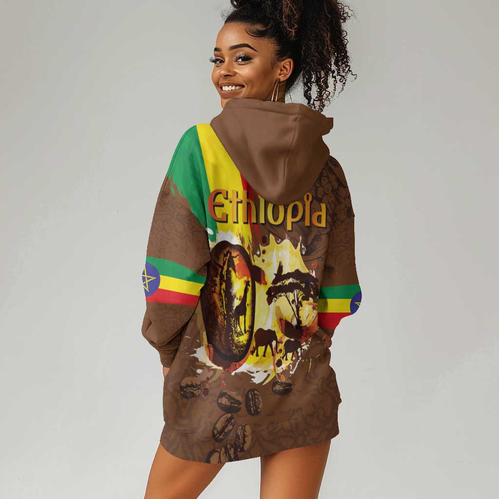 Ethiopia's Pride - Coffee Culture Hoodie Dress
