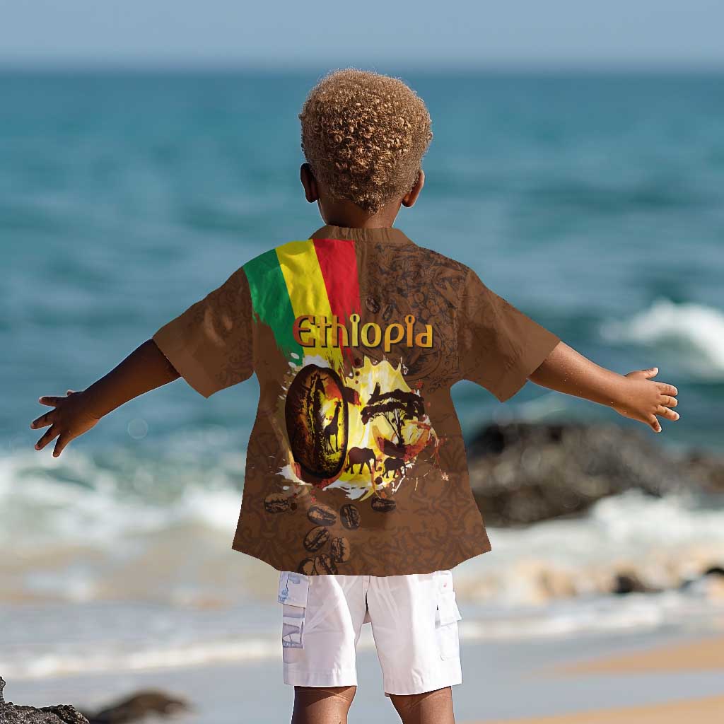 Ethiopia's Pride - Coffee Culture Kid Hawaiian Shirt