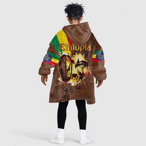 Ethiopia's Pride - Coffee Culture Kid Wearable Blanket Hoodie