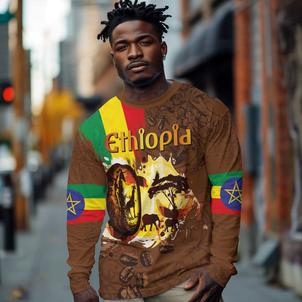 Ethiopia's Pride - Coffee Culture Long Sleeve Shirt