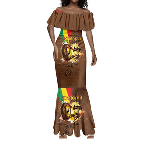 Ethiopia's Pride - Coffee Culture Mermaid Dress