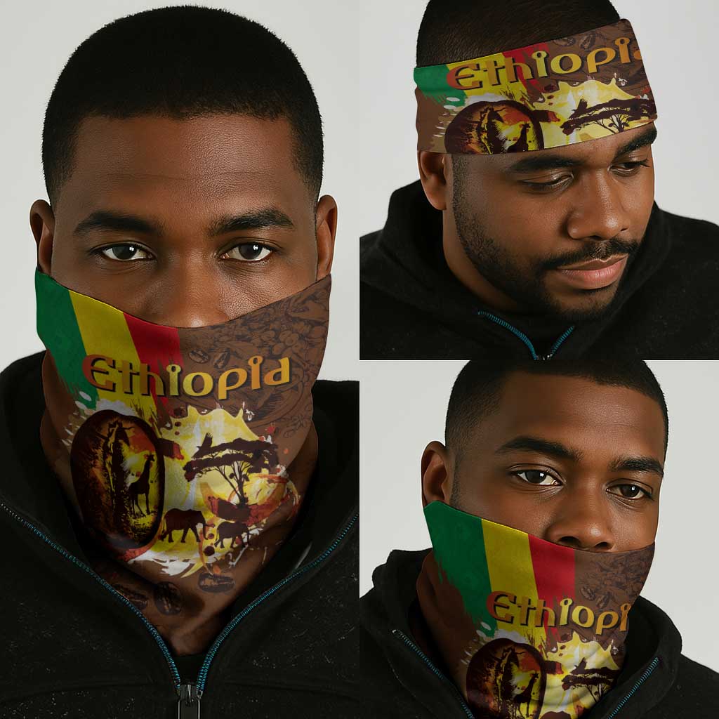 Ethiopia's Pride - Coffee Culture Neck Gaiter - African Pride
