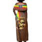 Ethiopia's Pride - Coffee Culture Off Shoulder Maxi Dress