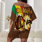 Ethiopia's Pride - Coffee Culture Off Shoulder Short Dress