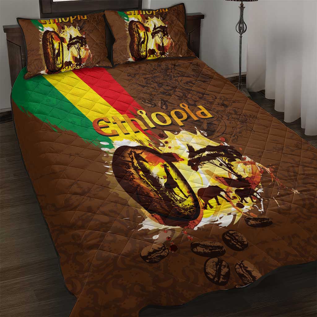 Ethiopia's Pride - Coffee Culture Quilt Bed Set