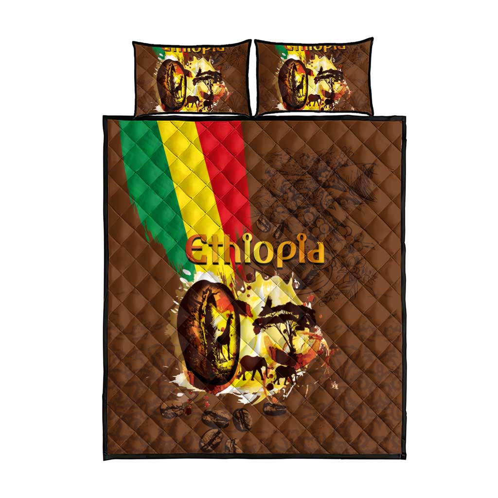 Ethiopia's Pride - Coffee Culture Quilt Bed Set