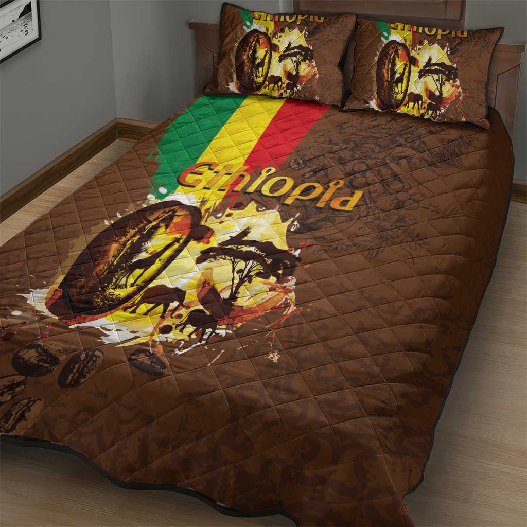 Ethiopia's Pride - Coffee Culture Quilt Bed Set