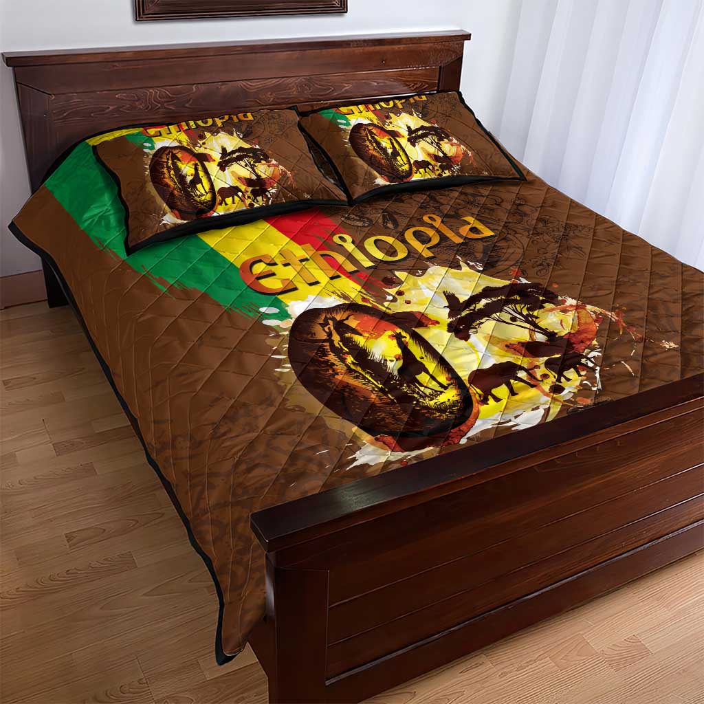 Ethiopia's Pride - Coffee Culture Quilt Bed Set