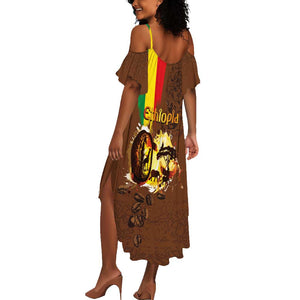 Ethiopia's Pride - Coffee Culture Summer Maxi Dress