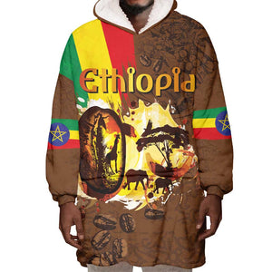 Ethiopia's Pride - Coffee Culture Wearable Blanket Hoodie