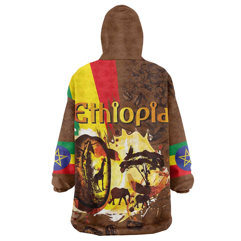 Ethiopia's Pride - Coffee Culture Wearable Blanket Hoodie
