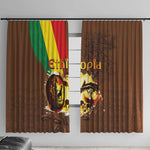 Ethiopia's Pride - Coffee Culture Window Curtain