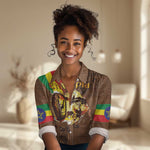 Ethiopia's Pride - Coffee Culture Women Casual Shirt LT03