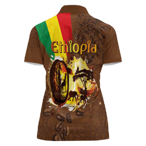 Ethiopia's Pride - Coffee Culture Women Polo Shirt