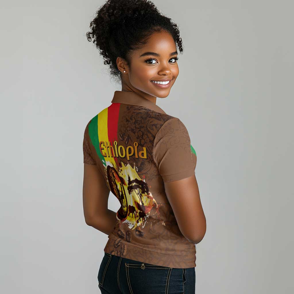 Ethiopia's Pride - Coffee Culture Women Polo Shirt