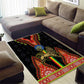Ethiopia Lion of Judah and The Star Seal Area Rug Dashiki Style