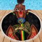Ethiopia Lion of Judah and The Star Seal Beach Blanket Dashiki Style