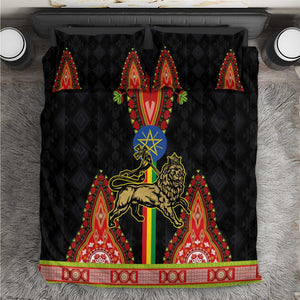 Ethiopia Lion of Judah and The Star Seal Bedding Set Dashiki Style