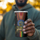 Ethiopia Lion of Judah and The Star Seal 4 in 1 Can Cooler Tumbler Dashiki Style