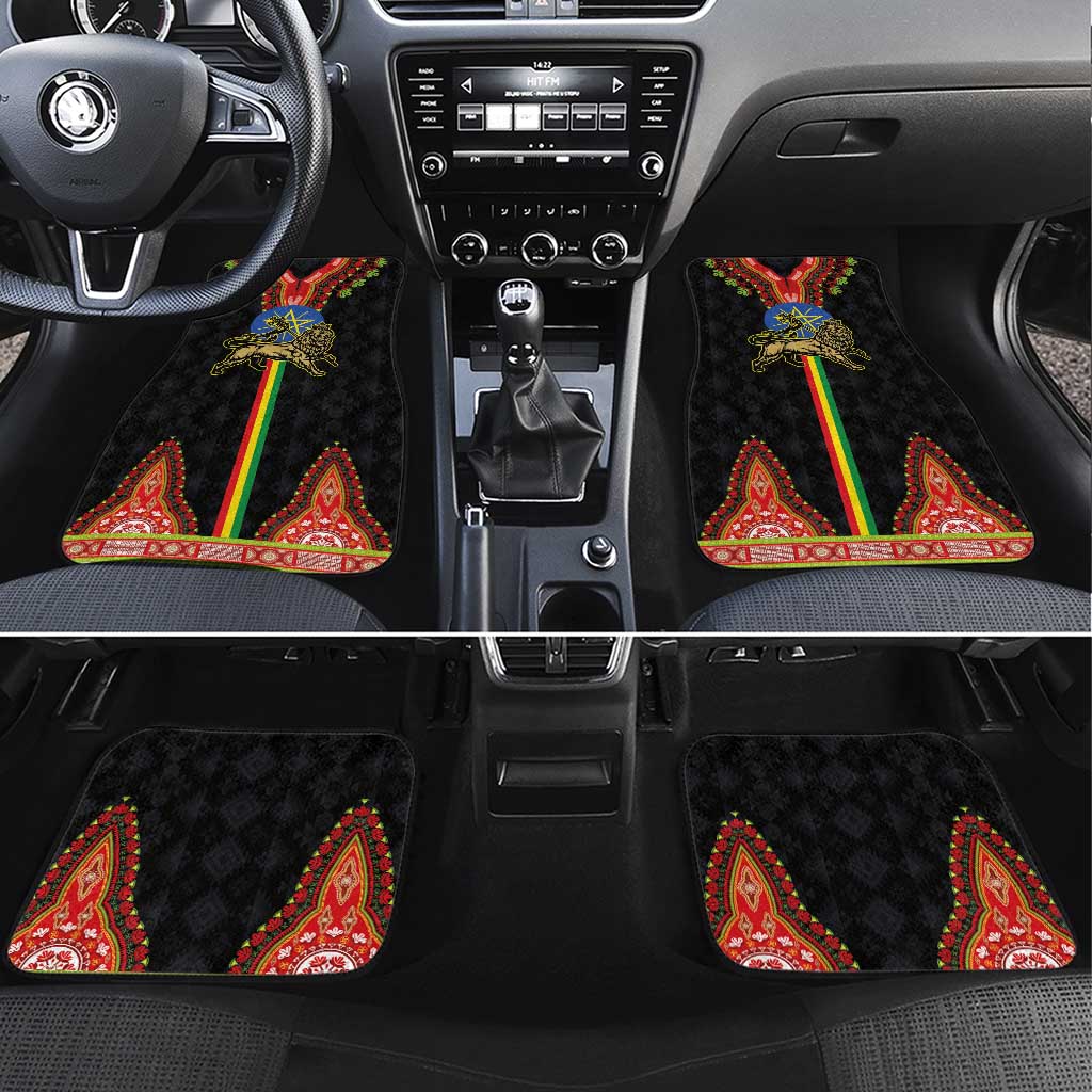 Ethiopia Lion of Judah and The Star Seal Car Mats Dashiki Style