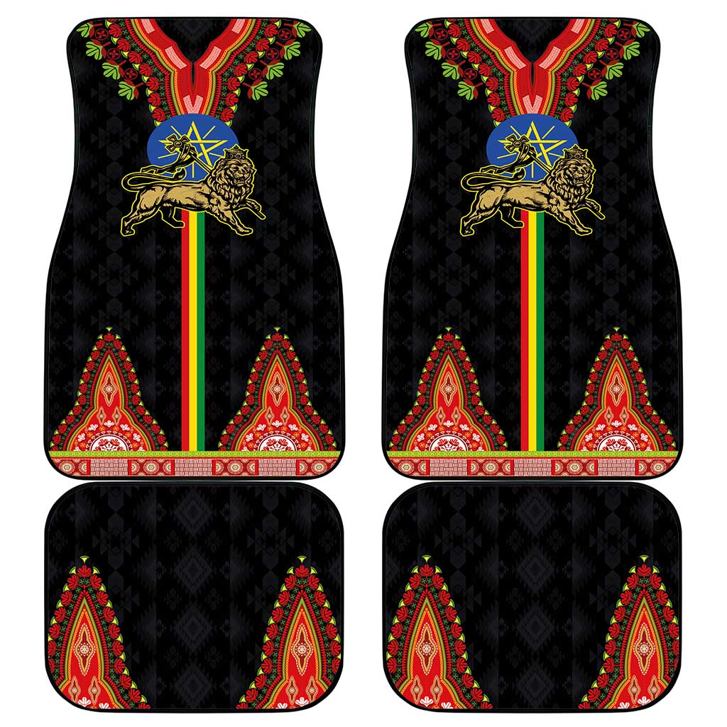 Ethiopia Lion of Judah and The Star Seal Car Mats Dashiki Style