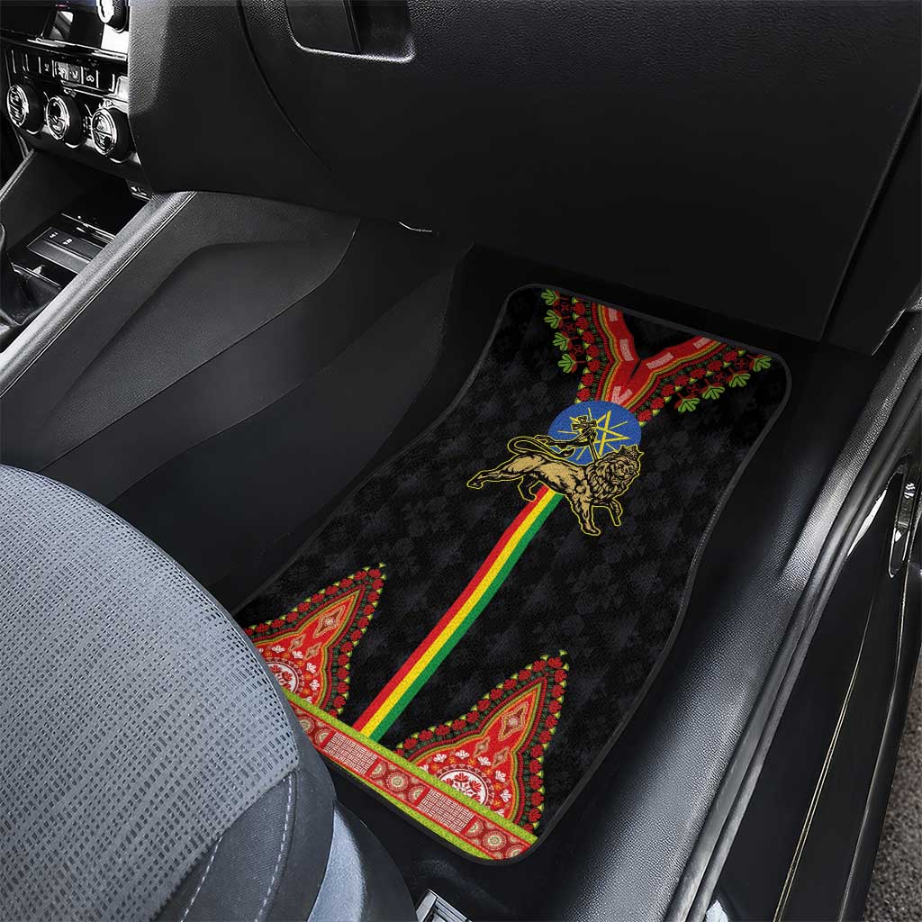 Ethiopia Lion of Judah and The Star Seal Car Mats Dashiki Style