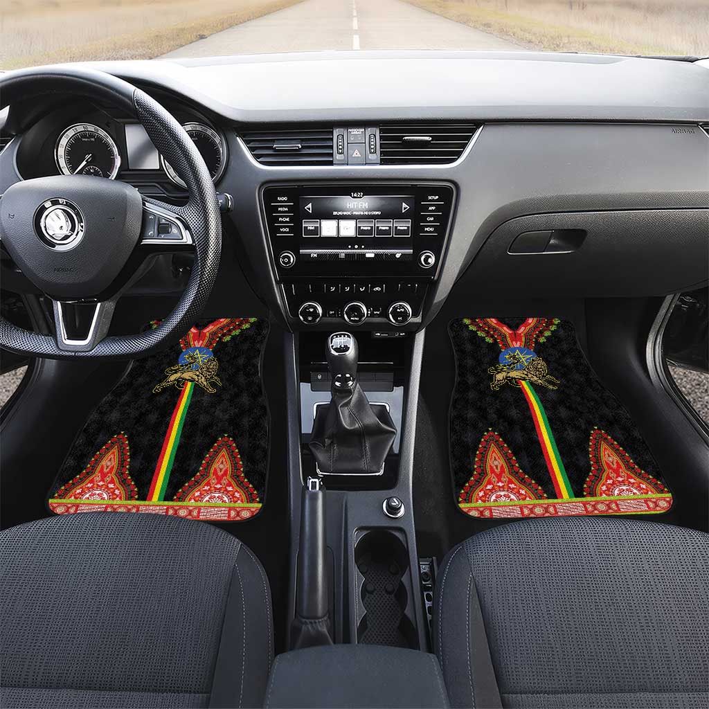 Ethiopia Lion of Judah and The Star Seal Car Mats Dashiki Style