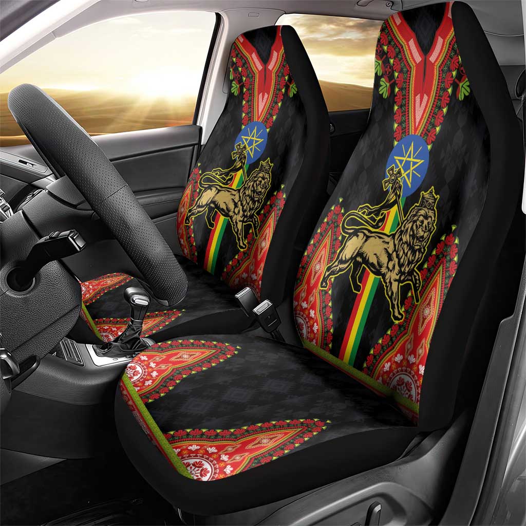 Ethiopia Lion of Judah and The Star Seal Car Seat Cover Dashiki Style