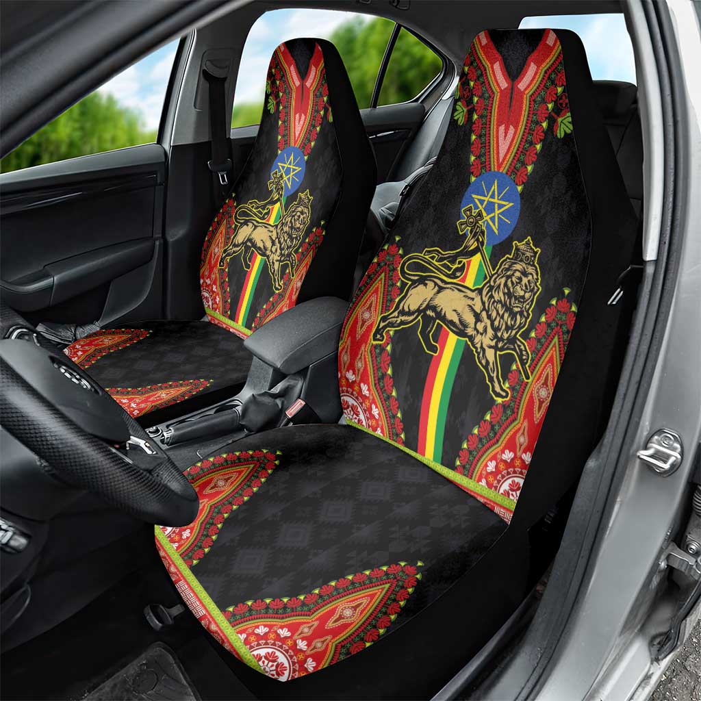 Ethiopia Lion of Judah and The Star Seal Car Seat Cover Dashiki Style