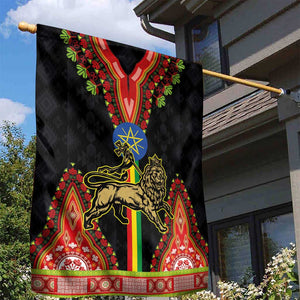 Ethiopia Lion of Judah and The Star Seal Garden Flag Dashiki Style