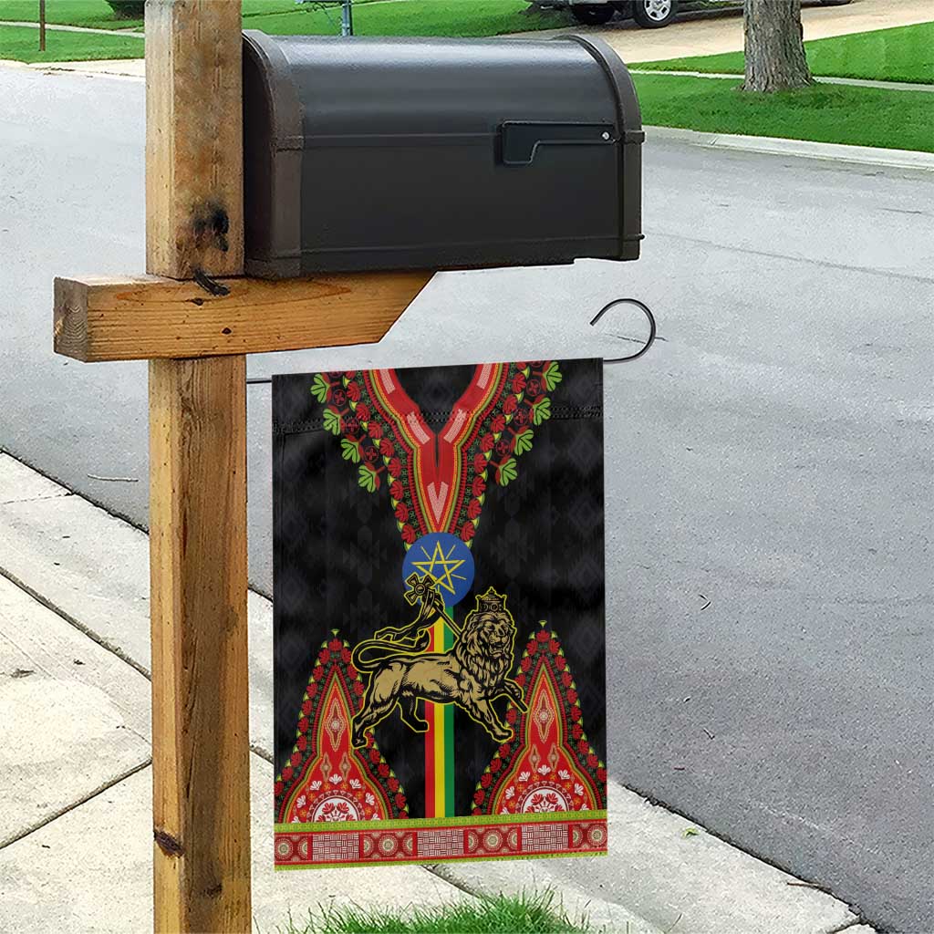 Ethiopia Lion of Judah and The Star Seal Garden Flag Dashiki Style