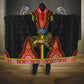 Ethiopia Lion of Judah and The Star Seal Hooded Blanket Dashiki Style