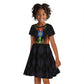 Ethiopia Lion of Judah and The Star Seal Kid Short Sleeve Dress Dashiki Style