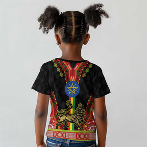 Ethiopia Lion of Judah and The Star Seal Kid T shirt Dashiki Style
