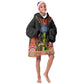Ethiopia Lion of Judah and The Star Seal Kid Wearable Blanket Hoodie Dashiki Style