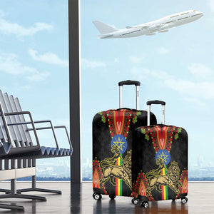 Ethiopia Lion of Judah and The Star Seal Luggage Cover Dashiki Style