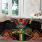 Ethiopia Lion of Judah and The Star Seal Round Carpet Dashiki Style