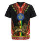 Ethiopia Lion of Judah and The Star Seal Rugby Jersey Dashiki Style
