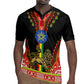 Ethiopia Lion of Judah and The Star Seal Rugby Jersey Dashiki Style
