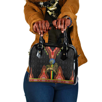 Ethiopia Lion of Judah and The Star Seal Shoulder Handbag Dashiki Style