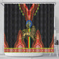 Ethiopia Lion of Judah and The Star Seal Shower Curtain Dashiki Style