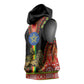 Ethiopia Lion of Judah and The Star Seal Sleeveless Hoodie Dashiki Style - African Pride